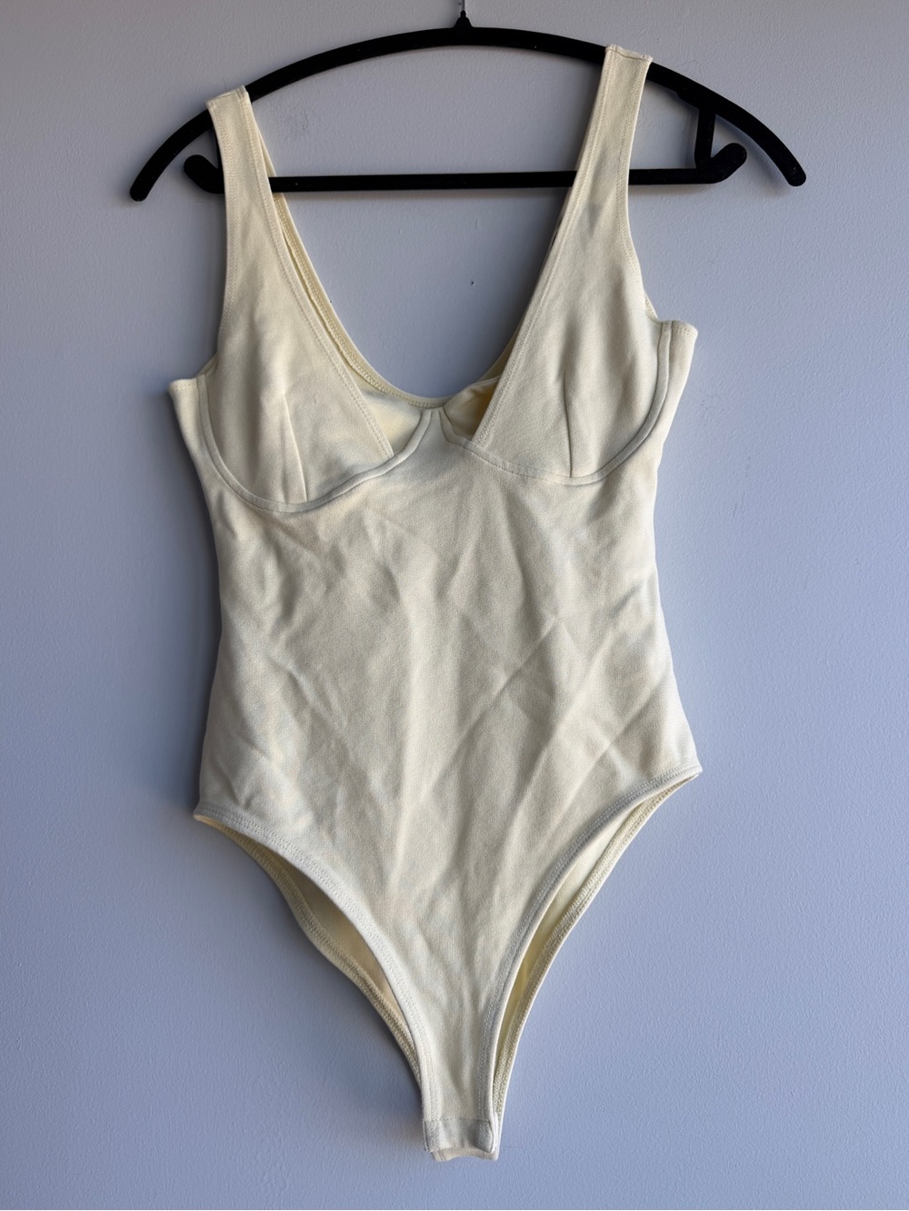 ASOS Women’s Scoop Neck Underwire Bodysuit - Cream